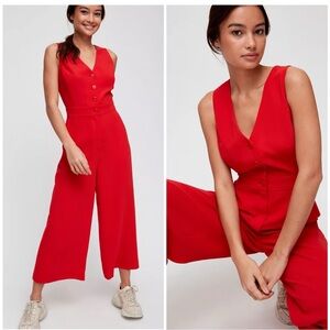 Little Moon Black Sleeveless Jumpsuit